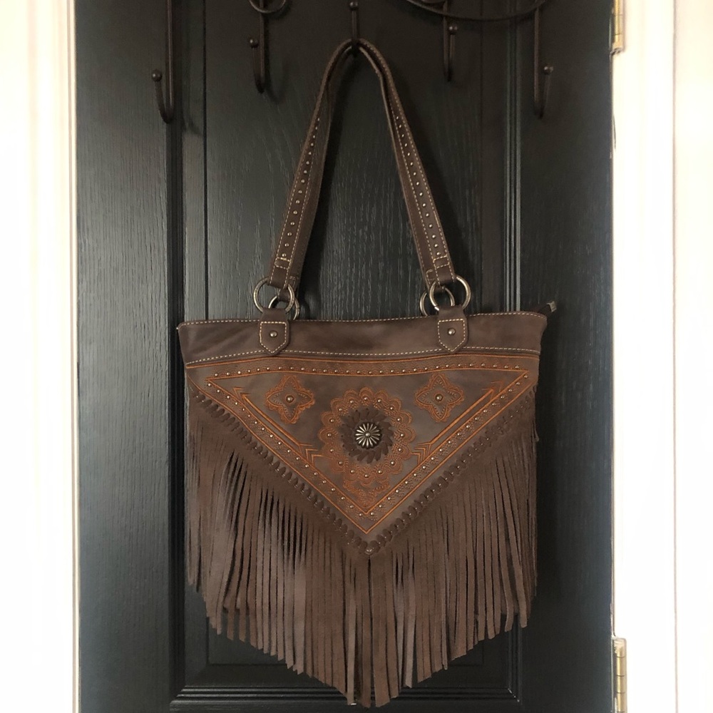 Montana West Concealed Carry Fringe Handbag